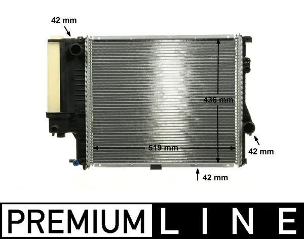 CR244000P Mahle Original Радиатор основной