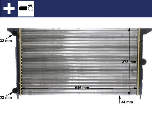 Купить CR607000S Mahle Original Радиатор водяной
