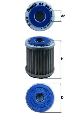 OX800 Mahle Original Масляный фильтр двигателя