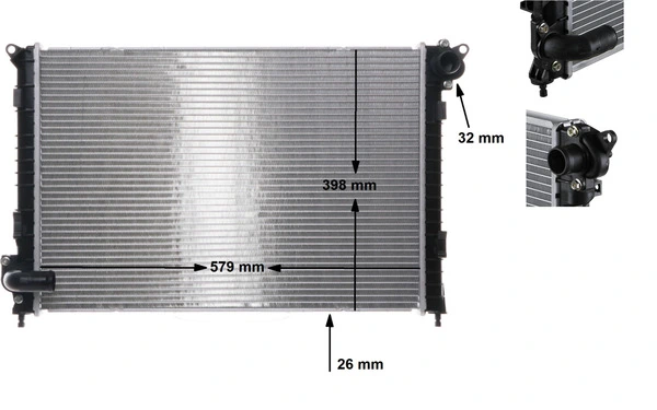 Радиатор CR983000S Mahle Original