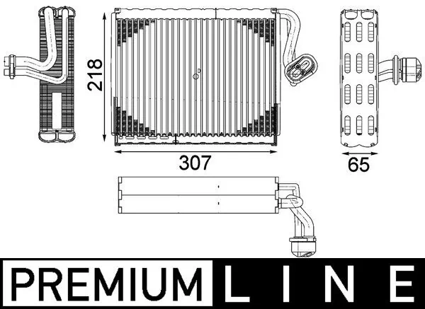 AE122000P Mahle Original Радиатор отопителя салона
