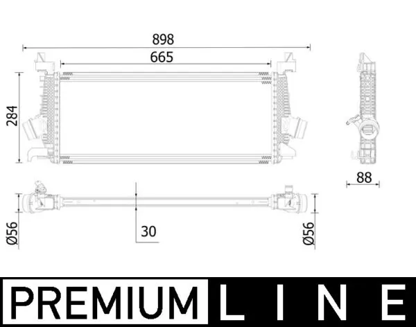 CI542000P Mahle Original Охладитель наддувочного воздуха