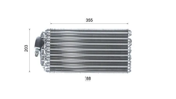 Испаритель кондиционера AE42000S Mahle Original