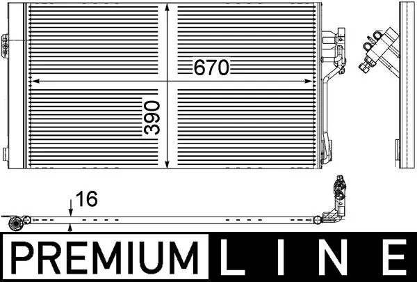 AC761000P Mahle Original Конденсатор
