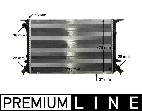 CR911000P Mahle Original Радиатор основной