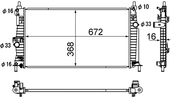 Радиатор Z6811520YA Mazda