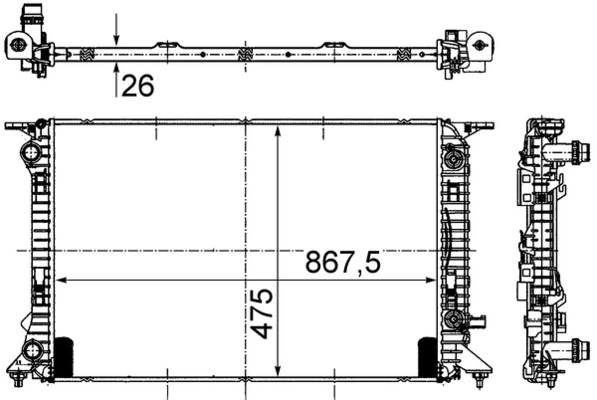 Радиатор CR910000S Mahle Original
