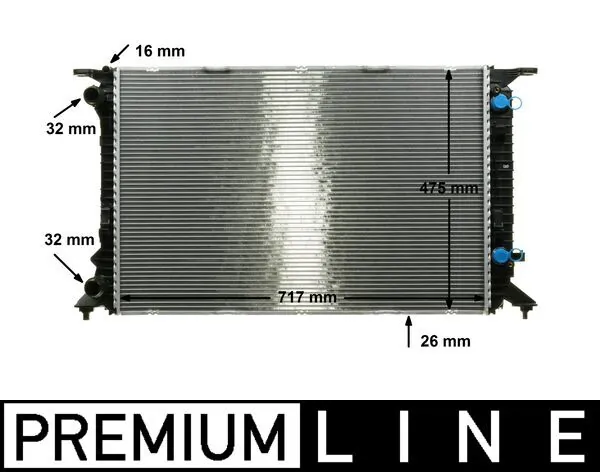 CR910000P Mahle Original Радиатор основной