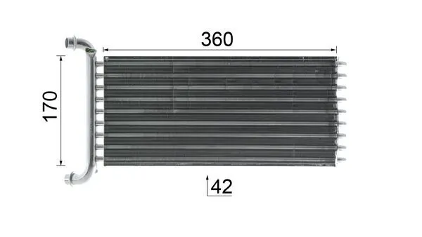 AH113000P Mahle Original Радиатор отопителя салона