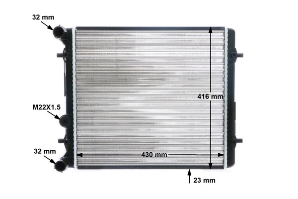 CR367000S Mahle Original Радиатор основной