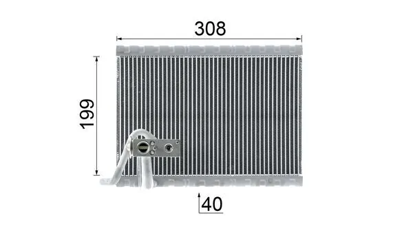 AE124000P Mahle Original Радиатор отопителя салона