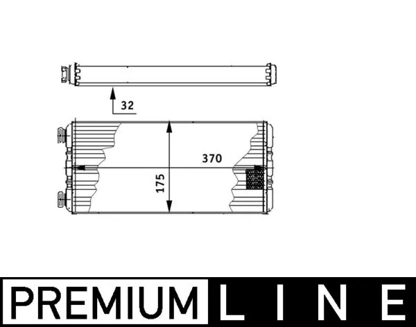 AH131000P Mahle Original Радиатор отопителя салона