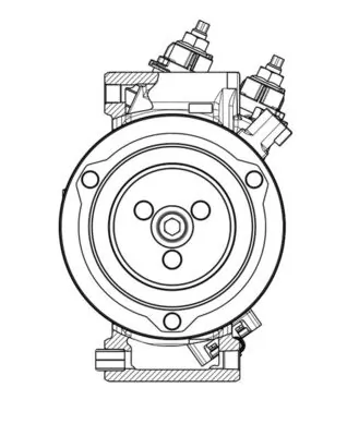 Компрессор кондиционера ACP654000P Mahle Original