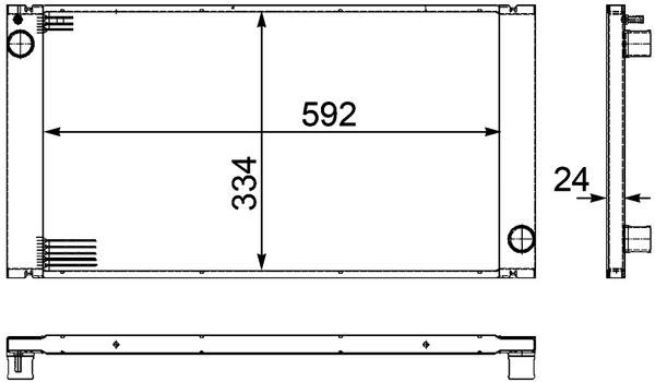 Купить CR1095000P Mahle Original Радиатор водяной
