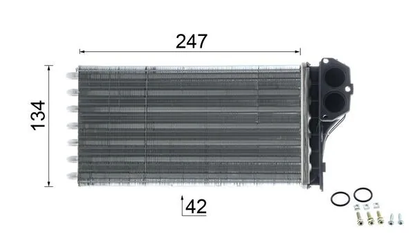 AH112000P Mahle Original Радиатор отопителя салона
