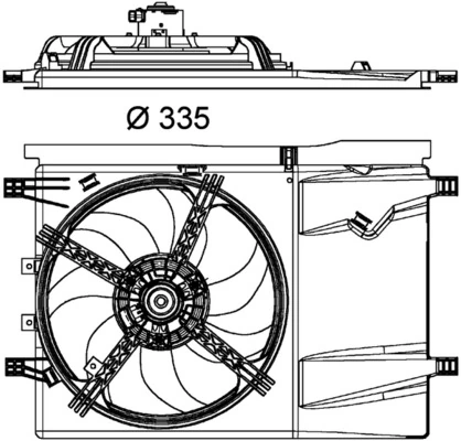Купить CFF182000P Mahle Original Диффузор вентилятора в сборе с мотором и крыльчаткой