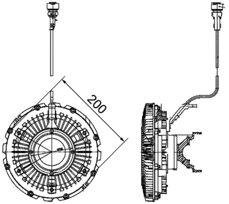 Acoplamento viscoso de ventilador de esfriamento Renault Trucks MAGNUM 4