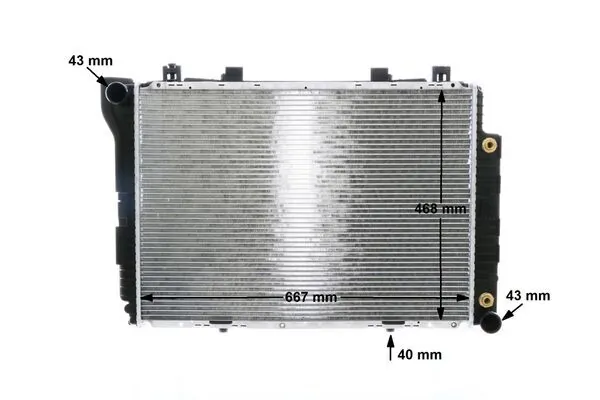 CR246000S Mahle Original Радиатор основной