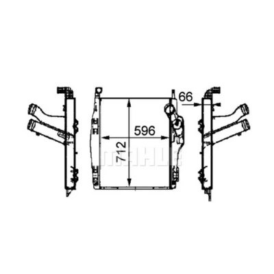 Интеркулер CI104000P Mahle Original