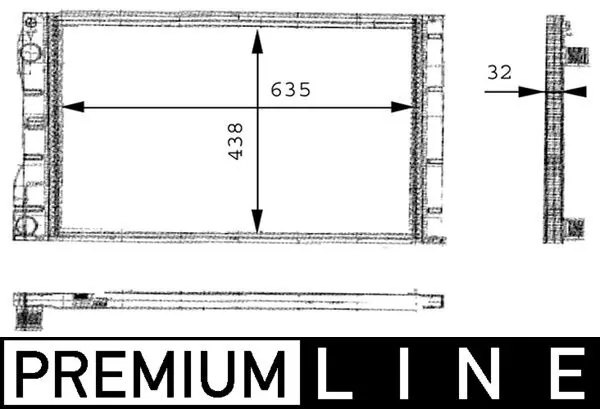 Купить CR480000P Mahle Original Радиатор водяной