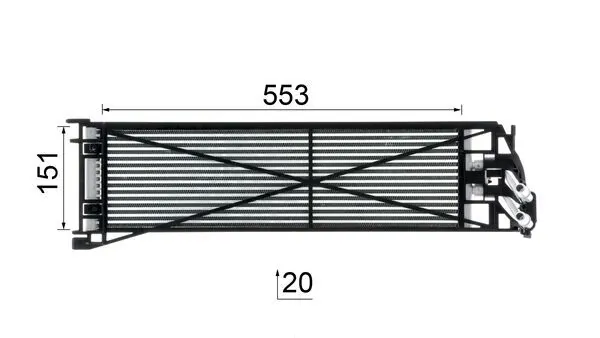 CLC306000P Mahle Original Радиатор охлаждения, АКПП