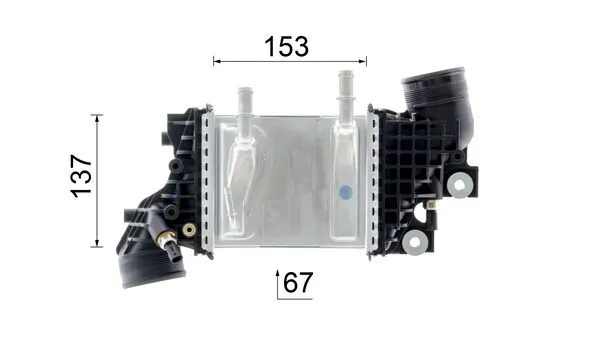 CI663000P Mahle Original Охладитель наддувочного воздуха