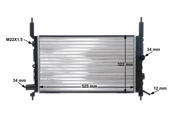 Радиатор охлаждения двигателя Mahle Original CR446000S цена, от 43.14 USD