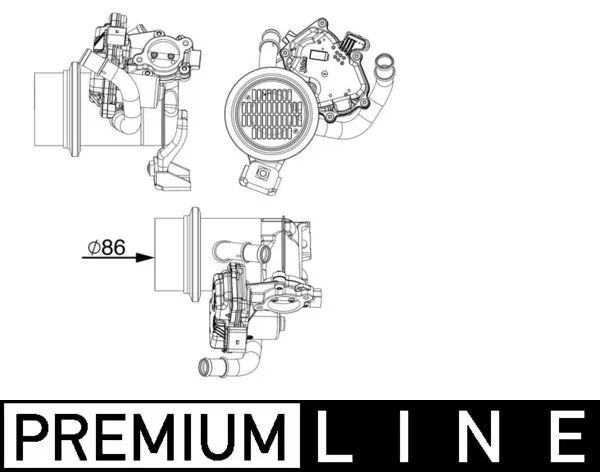 CE18000P Mahle Original Радиатор системы EGR