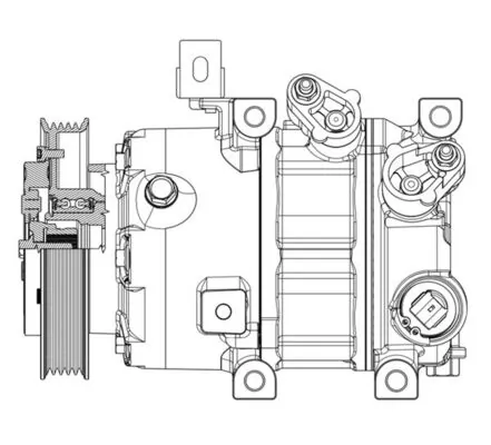 Компрессор кондиционера ACP638000P Mahle Original