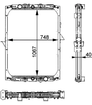Радиатор 1364465R DAF