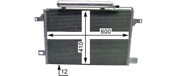Радиатор кондиционера AC369000P Mahle Original