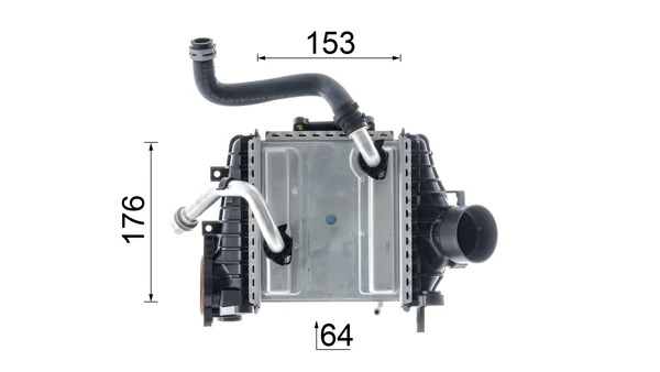 Купить CI641000P Mahle Original Интеркулер