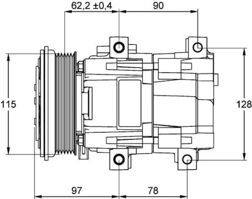 Купить 3985232 Ford Компрессор климатической установки