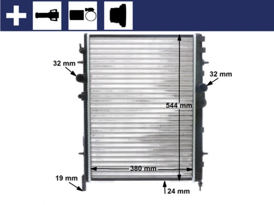 Купить CR515000S Mahle Original Радиатор водяной