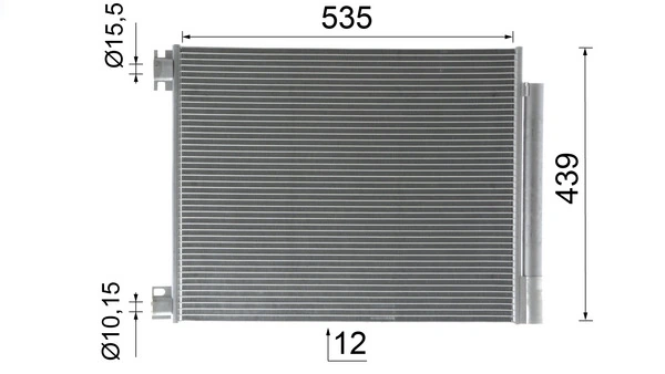 Радиатор кондиционера AC1016000P Mahle Original