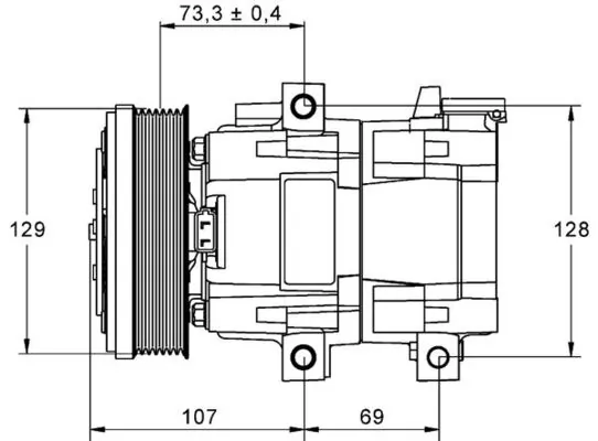 ACP855000P Mahle Original Компрессор хладагента