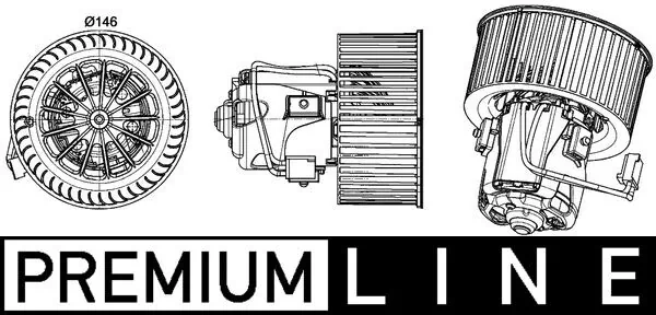 AB150000P Mahle Original Электромотор печки