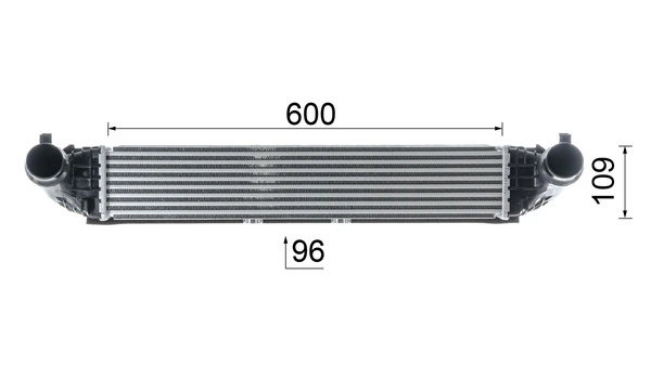 Радиатор интеркуллера Mahle Original CI611000P