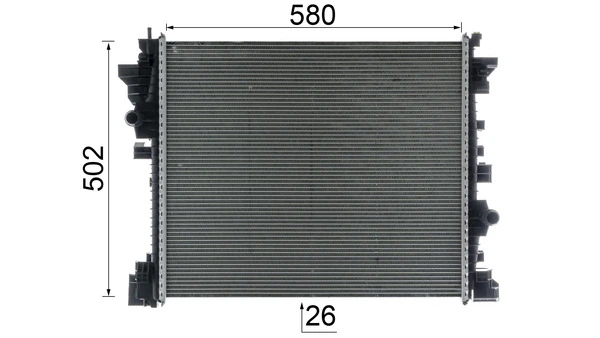 CR2598000P Mahle Original Радиатор охлаждения, дополнительный