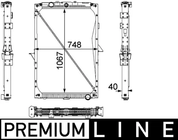 CR819000P Mahle Original Радиатор основной