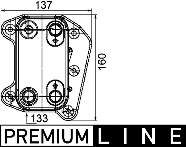 CLC104000P Mahle Original Радиатор АКПП