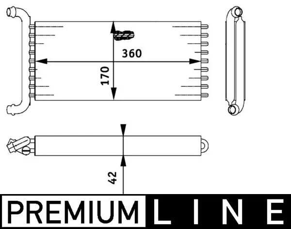 AH113000P Mahle Original Радиатор отопителя салона