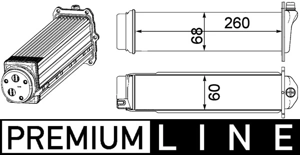 CI481000P Mahle Original Охладитель наддувочного воздуха