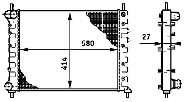 Радиатор охлаждения Polcar 421108A5