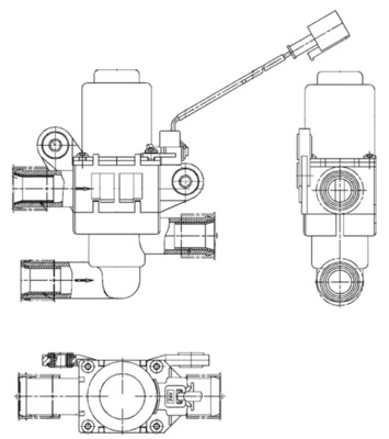 Кран печки 2003180 DAF