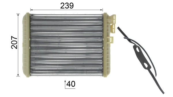 AH90000P Mahle Original Радиатор отопителя салона
