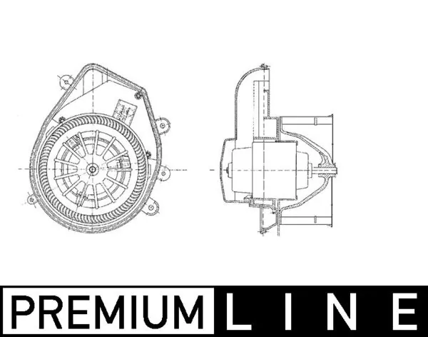 AB54000P Mahle Original Электромотор печки