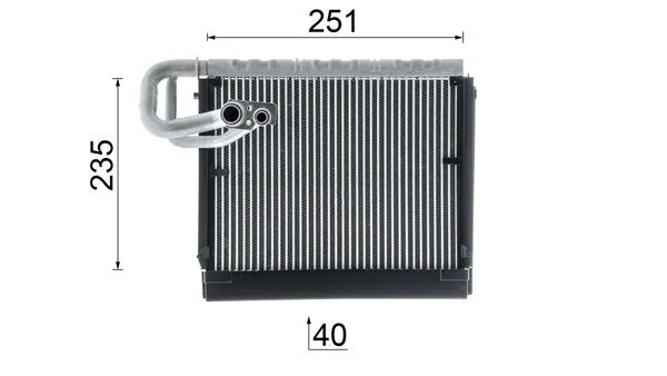 AE106000P Mahle Original Радиатор отопителя салона