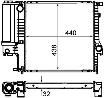 Радиатор CR330000P Mahle Original