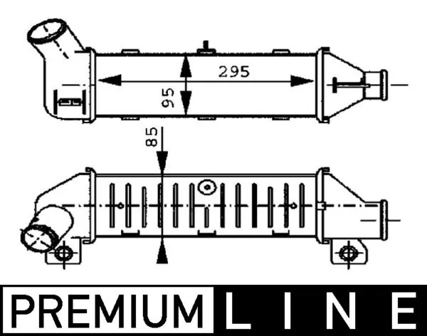 CI60000P Mahle Original Охладитель наддувочного воздуха